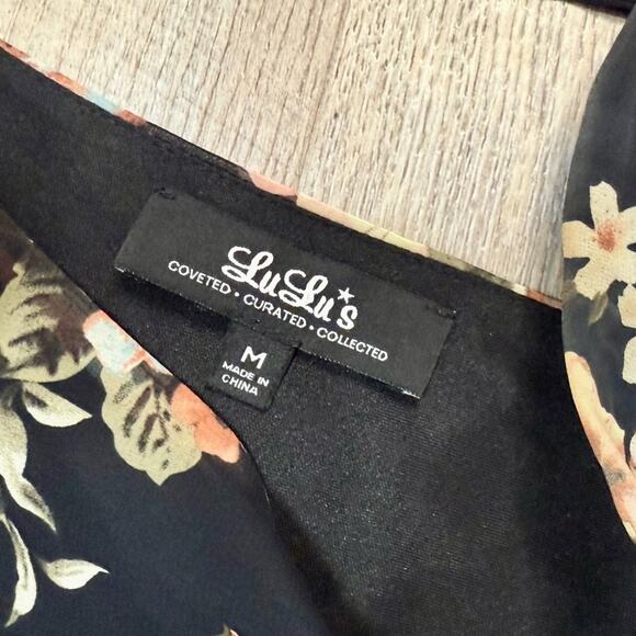 Lulu’s Floral Long Sleeve Mini Dress - Picture 7 of 9